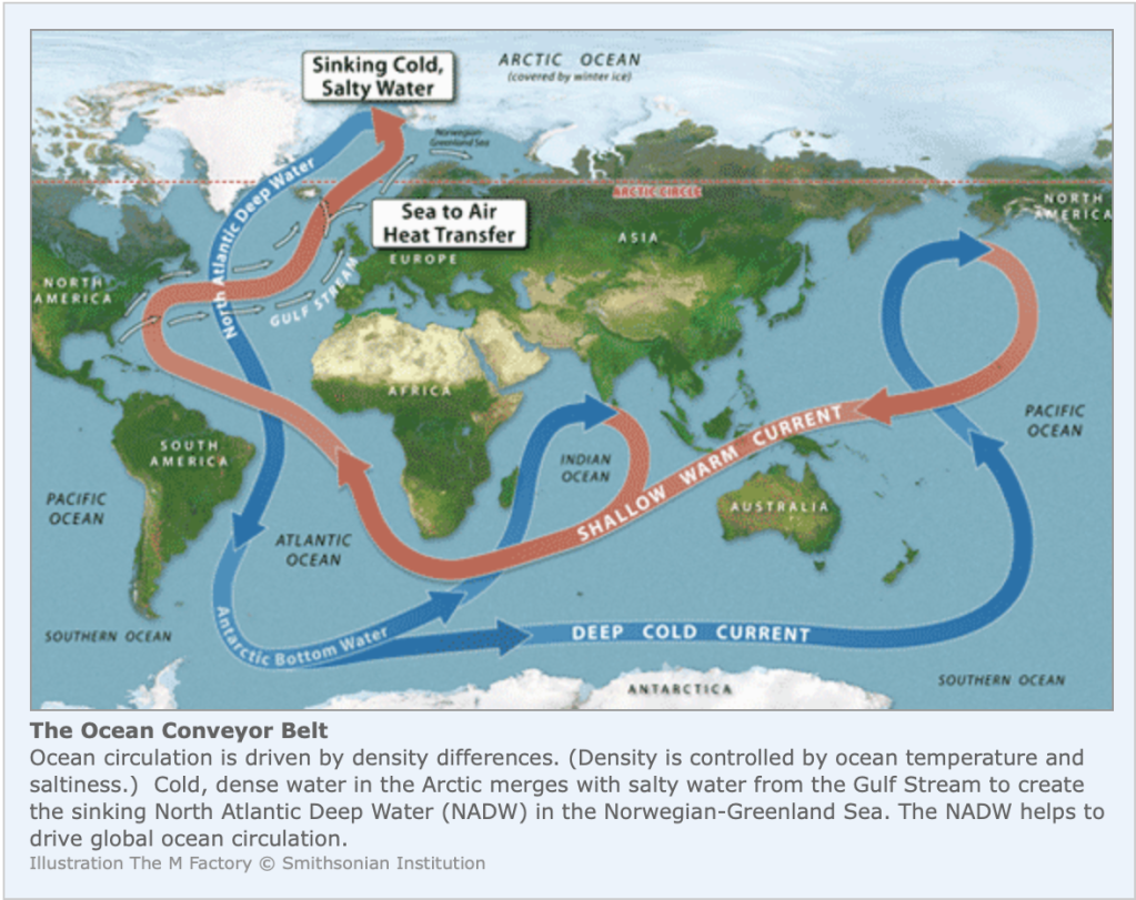 GLOBAL OCEAN CONVEYOR BELT: Changes due to Global Warming